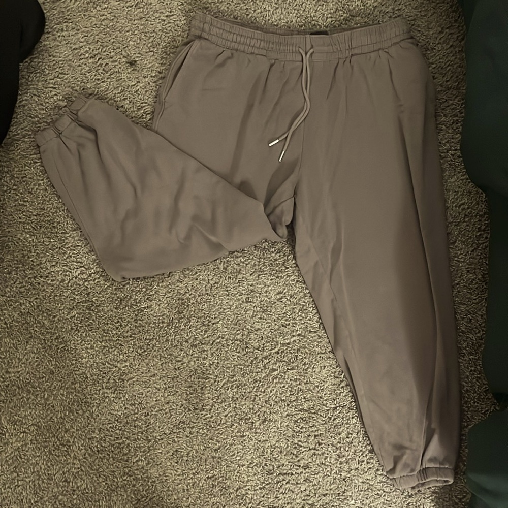 H&M baggy taupe sweatpants FOR SALE